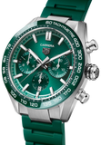 Tag Heuer Carrera Chronograph 44mm Green Dial Green Steel Strap Watch for Men - CBN2A1N.FT6238 Buy Now By Tag Heuer