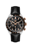 Tag Heuer Carrera Chronograph Black Dial Black Leather Strap Watch for Men - CBN2A5A.FC6481 Buy Now By Tag Heuer