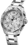 Tag Heuer Aquaracer Professional 200 Date White Dial Silver Steel Strap Watch for Men - CBP1111.BA0627 Buy Now By Tag Heuer