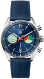 Tag Heuer Carrera Skipper Automatic Chronograph Blue Dial Blue Nylon Strap Watch for Men - CBS2213.FN6002 Buy Now By Tag Heuer
