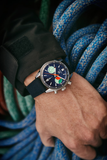 Tag Heuer Carrera Skipper Automatic Chronograph Blue Dial Blue Nylon Strap Watch for Men - CBS2213.FN6002 Buy Now By Tag Heuer
