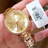 Michael Kors Sofie Chronograph Quartz Gold Dial Gold Steel Strap Watch For Women - MK6559 Buy Now By Michael Kors