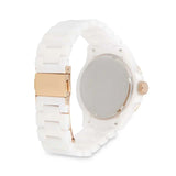 Fossil FB-01 Analog White Dial White Ceramic Strap Watch for Women - CE1107 Buy Now By Fossil