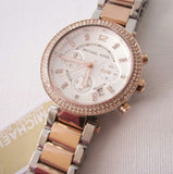 Michael Kors Parker White Dial Two Tone Steel Strap Watch for Women - MK5820 Buy Now By Michael Kors