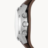 Fossil Coachman Chronograph Silver Dial Brown Leather Strap Watch for Men - CH2565 Buy Now By Fossil