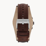 Fossil Coachman Chronograph White Dial Brown Leather Strap Watch for Men - CH2890 Buy Now By Fossil