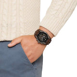 Fossil Coachman Chronograph Black Dial Brown Leather Strap Watch for Men - CH2891 Buy Now By Fossil
