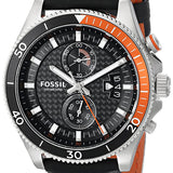 Fossil Wakefield Chronograph Black Dial Black Leather Strap Watch for Men - CH2953 Buy Now By Fossil