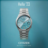 Citizen Tsuyosa Automatic Turquoise Dial Silver Steel Strap Watch For Men - NJ0151-88M Buy Now By Citizen