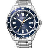 Citizen Promaster Marine Blue Dial Silver Steel Strap Watch For Men - BN0191-80L Buy Now By Citizen