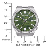 Citizen Tsuyosa Automatic Camouflage Green Dial Silver Steel Strap Watch For Men - NJ0159-86X Buy Now By Citizen