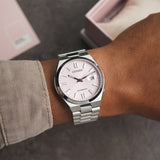 Citizen x Pantone Automatic Dreamy Pink Dial Silver Steel Strap Watch For Men - NJ0158-89X Buy Now By Citizen