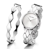 Calvin Klein Snake Silver Dial Silver Steel Strap Watch For Women - K6E23146 Buy Now By Calvin Klein