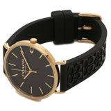 Coach Perry Black Dial Black Leather Strap Watch for Women - 14503333-C Buy Now By Coach