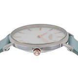 Coach Perry Mother of Pearl White Dial Blue Leather Strap Watch for Women - 14503271 Buy Now By Coach