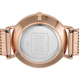 Coach Perry Silver Dial Rose Gold Mesh Bracelet Watch for Women - 14503386 Buy Now By Coach
