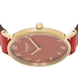 Coach Perry Red Dial Red Leather Strap Watch for Women - 14503722 Buy Now By Coach
