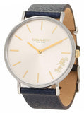 Coach Perry White Dial Blue Leather Strap Watch for Women - 14503156 Buy Now By Coach