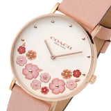 Coach Perry Silver Dial Pink Leather Strap Watch For Women - 14503325 Buy Now By Coach