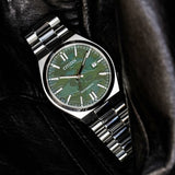 Citizen Tsuyosa Automatic Camouflage Green Dial Silver Steel Strap Watch For Men - NJ0159-86X Buy Now By Citizen
