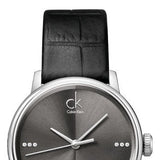 Calvin Klein Grey Dial Black Leather Strap Watch for Women - K2Y2Y1CU Buy Now By Calvin Klein