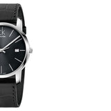 Calvin Klein City Quartz Black Dial Black Leather Strap Watch for Men - K2G2G1C3 Buy Now By Calvin Klein