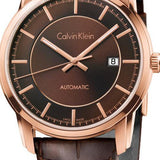 Calvin Klein Infinity Brown Dial Brown Leather Strap Watch for Men - K5S346GK Buy Now By Calvin Klein