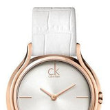 Calvin Klein Skirt White Dial White Leather Strap Watch for Women - K2U236K6 Buy Now By Calvin Klein