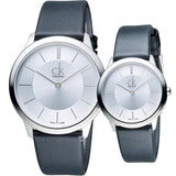 Calvin Klein Minimalist White Dial Black Leather Strap Watch for Men - K3M211C6 Buy Now By Calvin Klein