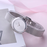 Calvin Klein Firm White Dial Silver Mesh Bracelet Watch for Women - K3N23126 Buy Now By Calvin Klein