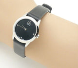 Calvin Klein Minimal Black Dial Black Leather Strap Watch for Women - K3M231CS Buy Now By Calvin Klein