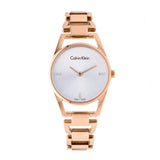 Calvin Klein Dainty Diamonds Silver Dial Rose Gold Steel Strap Watch for Women - K7L2364T Buy Now By Calvin Klein