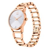 Calvin Klein Stately White Dial Gold Steel Strap Watch for Women - K3G2362W Buy Now By Calvin Klein