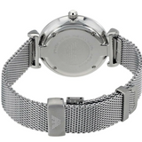 Emporio Armani Gianni T-Bar Quartz Mother of Pearl Dial Silver Mesh Bracelet Watch For Women - AR11319 Buy Now By Emporio Armani
