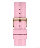 Guess Athena White Dial Pink Rubber Strap Watch For Women - GW0030L4 Buy Now By Guess