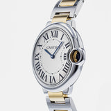 Cartier Ballon Bleu Silver Dial Two Tone Steel Strap Watch for Unisex Watch - W69008Z3 Buy Now By Cartier