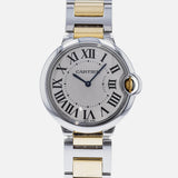 Cartier Ballon Bleu Silver Dial Two Tone Steel Strap Watch for Unisex Watch - W69008Z3 Buy Now By Cartier