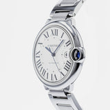 Cartier Ballon Bleu De Cartier Silver Dial Silver Steel Strap Watch for Men - WSBB0049 Buy Now By Cartier