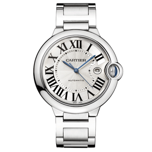 Cartier Ballon Bleu De Cartier Silver Dial Silver Steel Strap Watch for Men - WSBB0049 Buy Now By Cartier