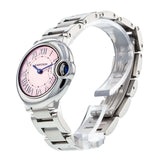 Cartier Ballon Bleu de Cartier Pink Dial Silver Steel Strap Watch for Women - W6920038 Buy Now By Cartier