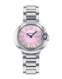 Cartier Ballon Bleu de Cartier Pink Dial Silver Steel Strap Watch for Women - W6920038 Buy Now By Cartier