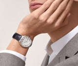 Cartier Ballon Bleu De Cartier Silver Dial Black Leather Strap Watch for Women - WSBB0028 Buy Now By Cartier