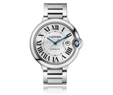 Cartier Ballon Bleu De Cartier Silver Dial Silver Steel Strap Watch for Men - WSBB0049 Buy Now By Cartier