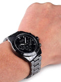Hugo Boss Ikon Chronograph Black Dial Black Steel Strap Watch for Men - 1512961 Buy Now By Hugo Boss