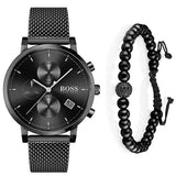 Hugo Boss Integrity Black Dial Black Mesh Bracelet Watch for Men - 1513813 Buy Now By Hugo Boss