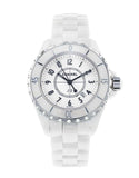 Chanel J12 Ceramic White Dial White Steel Strap Watch for Women - J12 H0968 Buy Now By Chanel