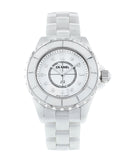 Chanel J12 Diamonds Quartz Ceramic White Dial White Steel Strap Watch for Women - J12 H2422 Buy Now By Chanel