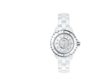Chanel J12 Diamonds Quartz Mother of Pearl White Dial White Steel Strap Watch for Women - J12 H2570 Buy Now By Chanel
