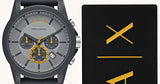Armani Exchange Outerbanks Chronograph Grey Dial Grey Silicone Strap Watch For Men - AX7123 Buy Now By Armani Exchange