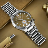 Citizen Tsuyosa Automatic Titanium Yellow Dial Silver Steel Strap Watch For Men - NK5010-51X Buy Now By Citizen